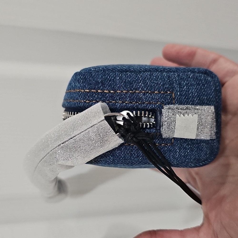 Coach Pouch Wristlet - Indigo Denim - Picture 5 of 10